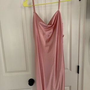 Satin midi dress